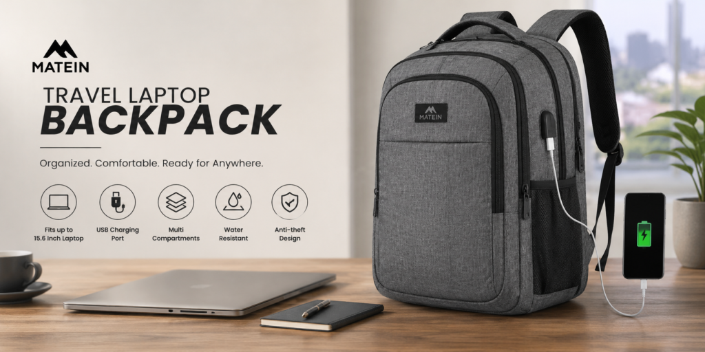 MATEIN Travel Laptop Backpack Review — The Best Budget Backpack for Work & Travel?